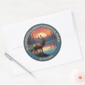 Waterton Lakes National Park of Canada Runder Aufkleber (Umschlag)