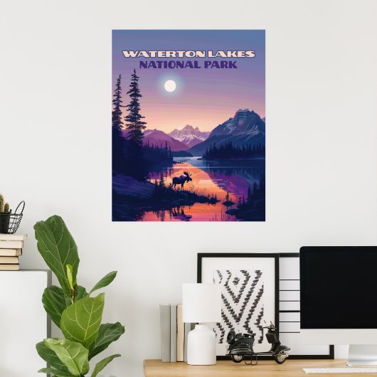 Waterton Lakes Nationalpark Kanada Alberta Poster (Heimbüro)