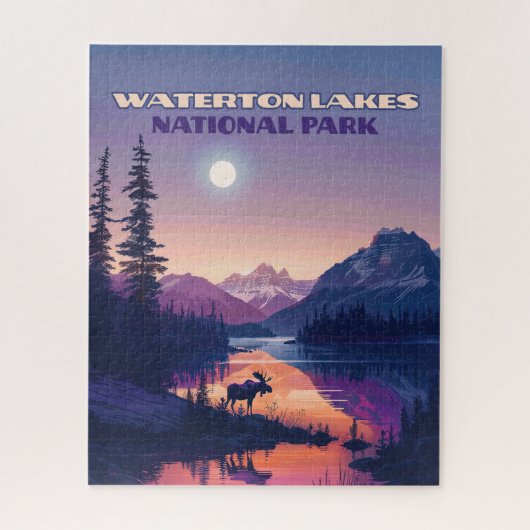 Waterton Lakes Nationalpark Kanada Alberta Puzzle (Vertikal)