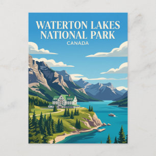Waterton-Lakes-Nationalpark Kanada Postkarte