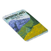 Waterton Lakes Nationalpark Kanada Reisen Vintag Magnet (Rechte Seite)