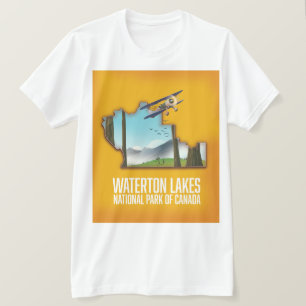 Waterton-Lakes-Nationalpark von Kanada Kunstprint T-Shirt