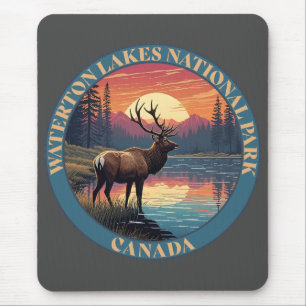 Waterton-Lakes-Nationalpark von Kanada Mousepad