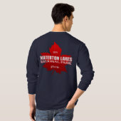 Waterton Lakes NP (Ahornblatt) T - Shirt (Schwarz voll)