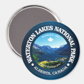 Waterton Lakes NP Magnet (Vorderseite/Rückseite)