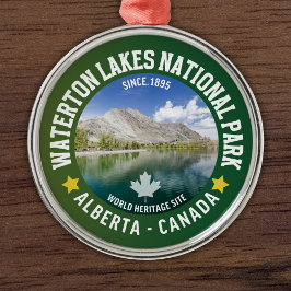 Waterton National Park, Alberta, Canada Ornament Aus Metall