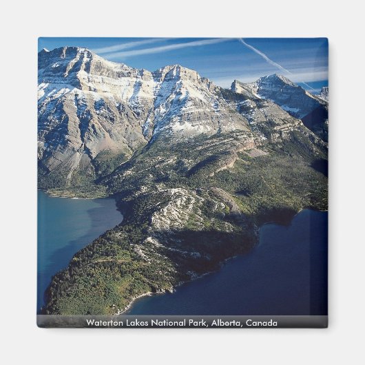 Waterton Seen National Park, Alberta, Kanada Magnet (Vorne)