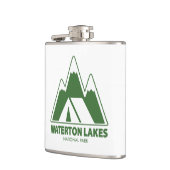 Waterton Seen Nationalpark Camping Flachmann (Links)