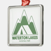 Waterton Seen Nationalpark Camping Ornament Aus Metall (Links)