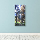 Waterton Valley Train - Glacier National Park Leinwanddruck (Insitu (Holzboden))