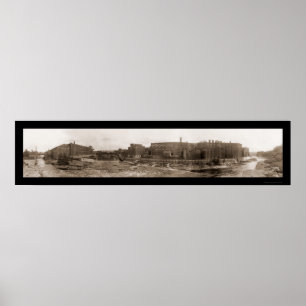 Watertown, NY Foto 1909 Poster