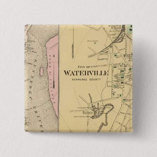 Waterville, Kennebec Co Button (Vorderseite)