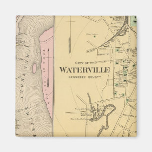 Waterville, Kennebec Co Magnet