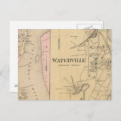 Waterville, Kennebec-Landkreis Postkarte (Vorne/Hinten)