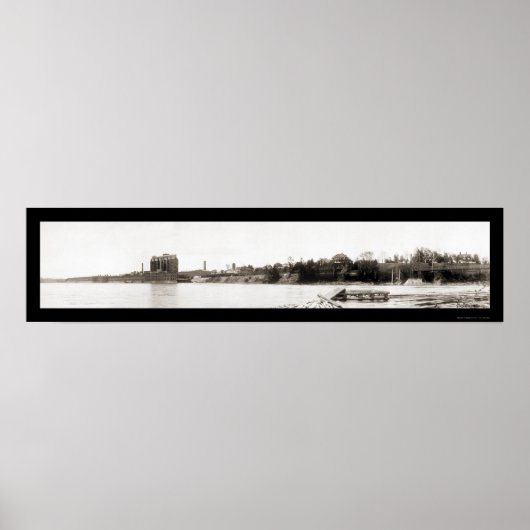 Waterville Maine Foto 1909 Poster (Vorne)