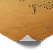 Waterville Maine Vintage Karte Poster (Ecke)