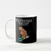 Waterville Valley New Hampshire - Funny Ski Grizzl Kaffeetasse (Links)