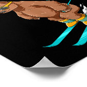 Waterville Valley New Hampshire - Funny Ski Grizzl Poster (Ecke)