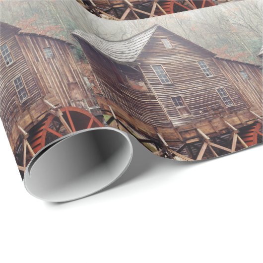 Waterwheel Geschenkpapier (Rolleneckpunkt)