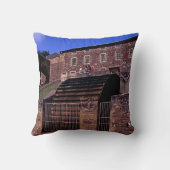 Waterwheel New Lanark Schottland Postcard Poster P Kissen (Rückseite)