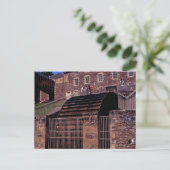 Waterwheel New Lanark Schottland Postkarte (Stehend Vorderseite)