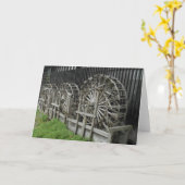 Waterwheels in Japan Karte (Gelbe Blume)