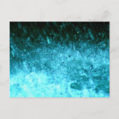 Watery Blue Abstrakte Textur Postkarte (Vorderseite)