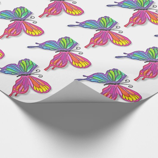Watery Butterfly Geschenkpapier (Ecke)