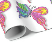 Watery Butterfly Geschenkpapier (Rolleneckpunkt)