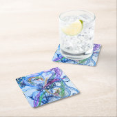 Watery Neuron Rechteckiger Pappuntersetzer (Vor Ort)