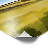 Watery Winter Fields Fotodruck (Ecke)