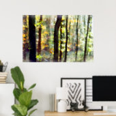 Watery Woods Poster (Heimbüro)