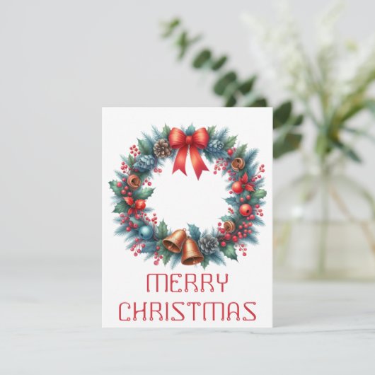 Wath Christmas Card Feiertagskarte (Stehend Vorderseite)