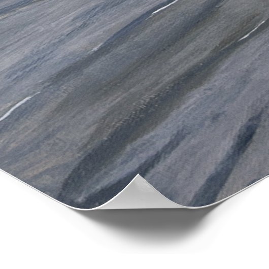 Wating 24" x 36" Poster Print (Ecke)