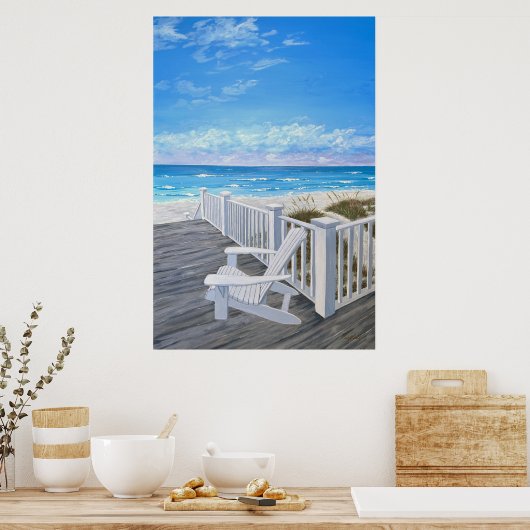 Wating 24" x 36" Poster Print (Küche)