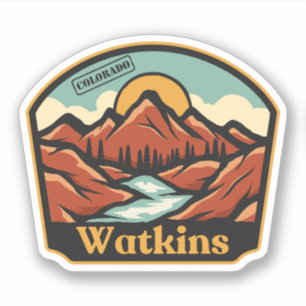 Watkins, Colorado-Aufkleber Aufkleber