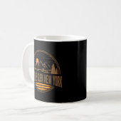 Watkins Glen New York Mountain Print Kaffeetasse (Vorderseite Links)