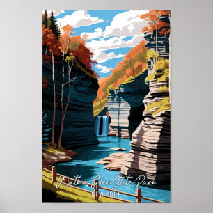 Watkins Glen Staat Park/Garten: Parco di Villa dei Poster