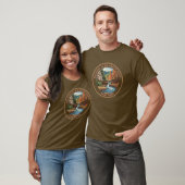 Watkins Glen Staat Park, New York. Farbe T-Shirt (Unisex)
