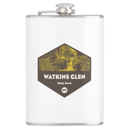 Watkins Glen Staat Park New York Flachmann (Vorderseite)