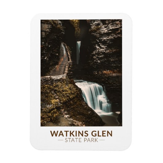 Watkins Glen Staat Park New York Magnet (Vertikal)