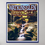 WATKINS GLEN STAAT PARK - NEW YORK VEREINIGTE STAA POSTER (Vorne)