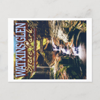 WATKINS GLEN STAAT PARK - NEW YORK VEREINIGTE STAA POSTKARTE