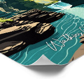 Watkins Glen Staat Park Wandern Poster (Ecke)
