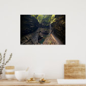 Watkins Glen Waterfall Print Poster (Küche)