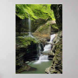Watkins Glen Waterfall Print Poster