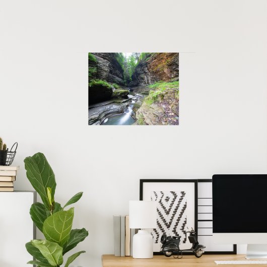 Watkins Glen, Watkins Glen Staat Park, New York Poster (Heimbüro)