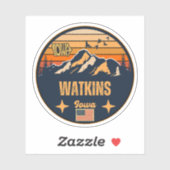 Watkins, Iowa Aufkleber (Blatt)
