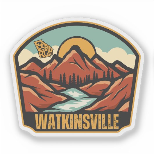 Watkinsville, Georgien Aufkleber (Vorderseite)