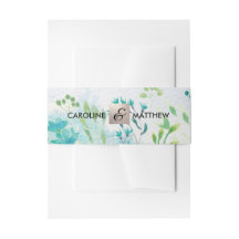 Watrecolor Spring Wildblumen Hochzeit